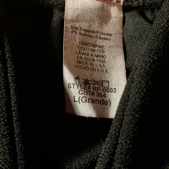 Coco Avante (US brand) strapless jumpsuit in black . Size L - Picture 5 of 5